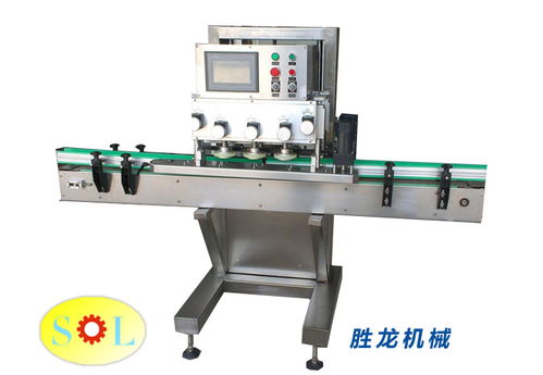 桶裝濕巾加液體封口貼標旋蓋生產(chǎn)線 桶裝濕巾包裝流水線 勝龍機械包裝設備